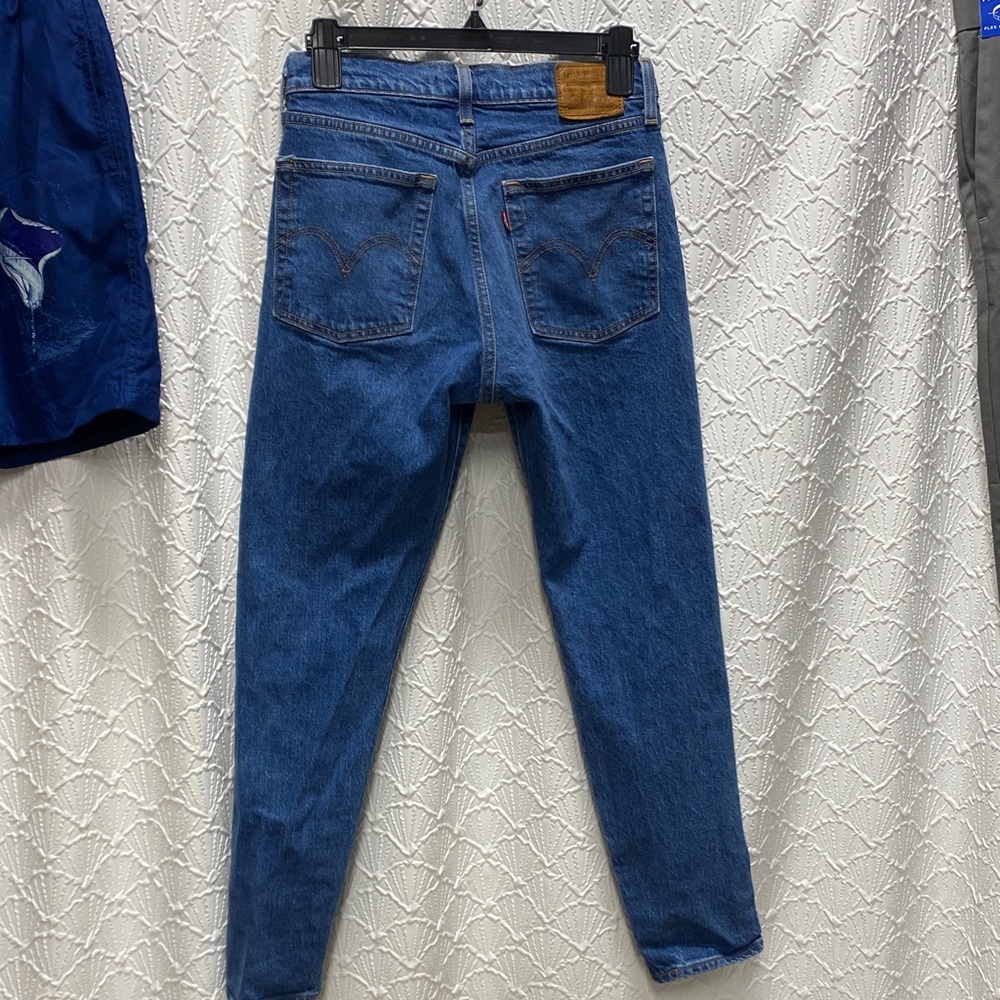 Levi's 501 Wedgie size 27 Big E Women's‎ Blue Jeans vintage look comfy